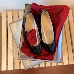Christian Louboutin New Simple Pump 120 Patent Calf Black Size 36.5